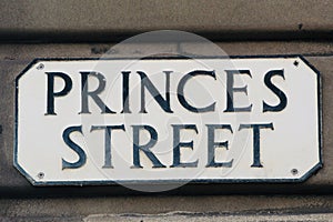 Edinburgh street name sign