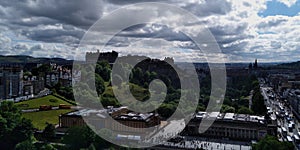Edinburgh a vibrant city and Edinburgh Castle, Castle of Scottish Kings, Scotland symbol