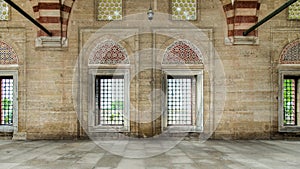 Edirne, Turkey - May 24, 2014: Interior walls of Selimiye Mosque in Edirne
