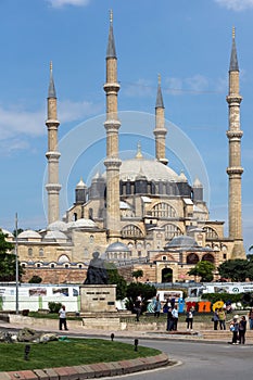 Outside view of Selimiye Mosque Built between 1569 and 1575 in city of Edirne, East Thrace, Turke