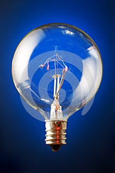 Edison's lit filament bulb