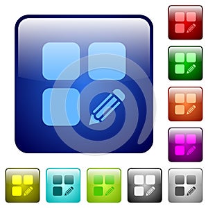 Edit component color square buttons