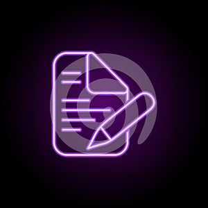 edit document icon. Web icons universal set for web and mobile