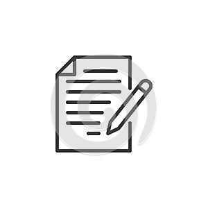 Edit document outline icon