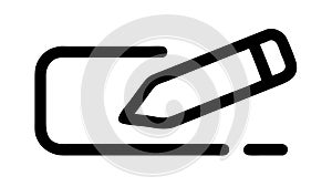 Edit Document Pencil Icon, Write, Modify, and Content Creation, vector design Generative AI