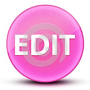 Edit eyeball glossy elegant pink round button abstract