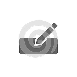 Edit, form, pencil icon. Element of materia flat tools icon