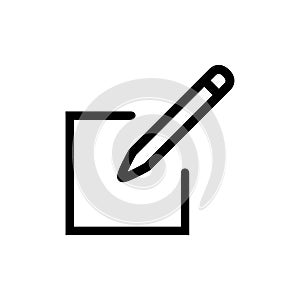 edit icon. icon related to basic web and UI. suitable for web site, app, user interfaces, printable etc. line icon style.