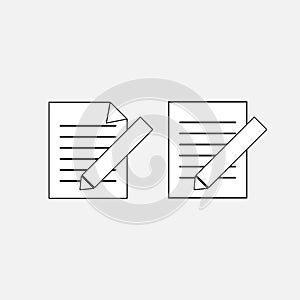 Edit icon vector art design