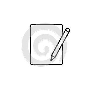 Edit icon vector. redact illustration sign. write symbol. document logo.