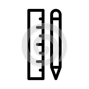 Edit vector thin line   icon