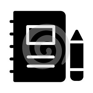 Edit  glyph flat icon