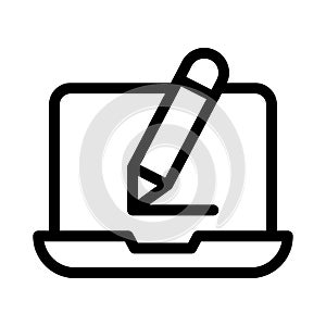 Edit vector thin  line icon