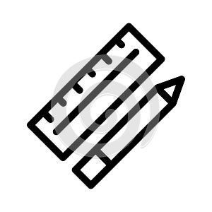 Edit vector thin line icon