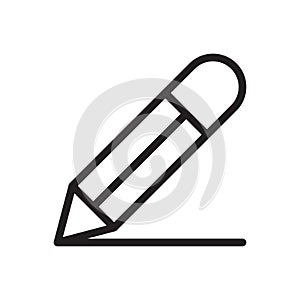 Edit vector thin line icon