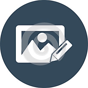 Edit image Isolated Vector icon which can easily modify or edit