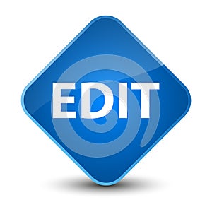 Edit elegant blue diamond button