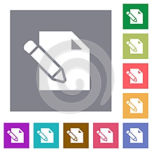 Edit square flat icons