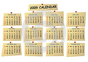 Upraviteľné 2009 kalendár 