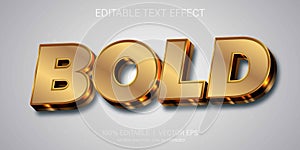 bold vector text effect with modern style design