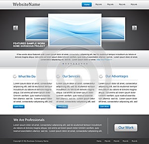 Editable business website template