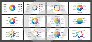 Editable circle infographic. Template for cycle diagram, graph, presentation and round chart.