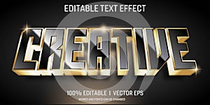 creative vector 3d text effect with modern style design