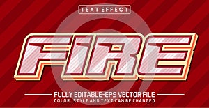 Editable Fire text style effect - text style Concept