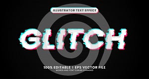 Editable Glitch Text Effect.