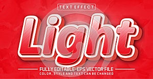 Editable Light text effect - Light text style theme