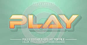 Editable Play text style effect - text style Concept