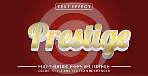 Editable Prestige text effect