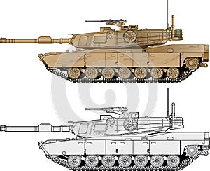 American abrams battle tank photo