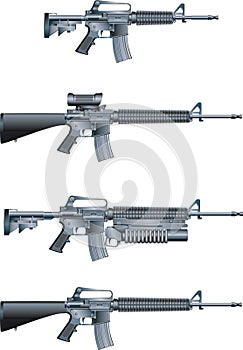 M16 assault rifle machine guns photo