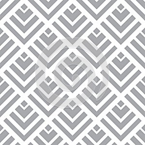Editable seamless geometric pattern tile with white and grey background