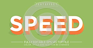 Editable Speed text style effect - text style Concept