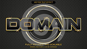 editable subscribe text effect in luxury and modern style eps file