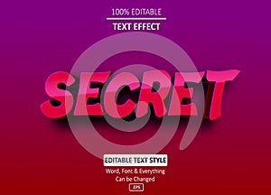 Secret Editable Text Effect