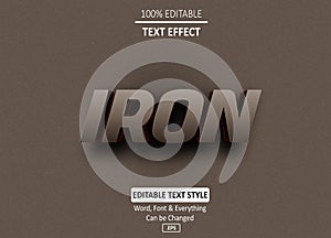 Strong Iron Editable Text Effect