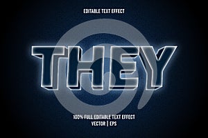 They editable text effect modern style