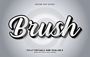 Editable text effect, Brush style