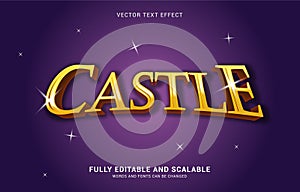 Editable text effect, Castle style