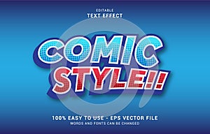 Editable text effect, Comic style