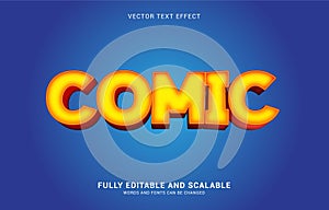 Editable text effect, Comic style