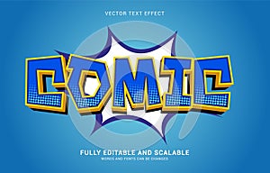 Editable text effect, Comic style