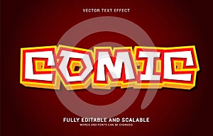 Editable text effect, Comic style