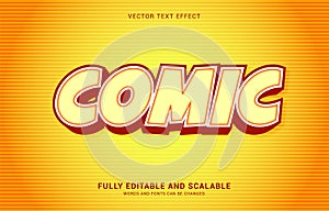 Editable text effect, Comic style