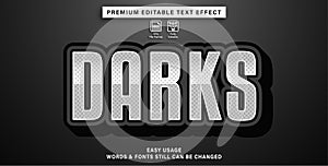 editable text effect darks style