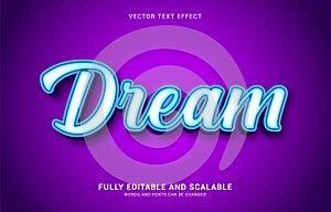 Editable text effect, Dream style