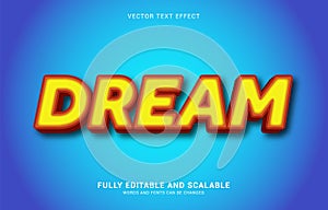 Editable text effect, Dream style